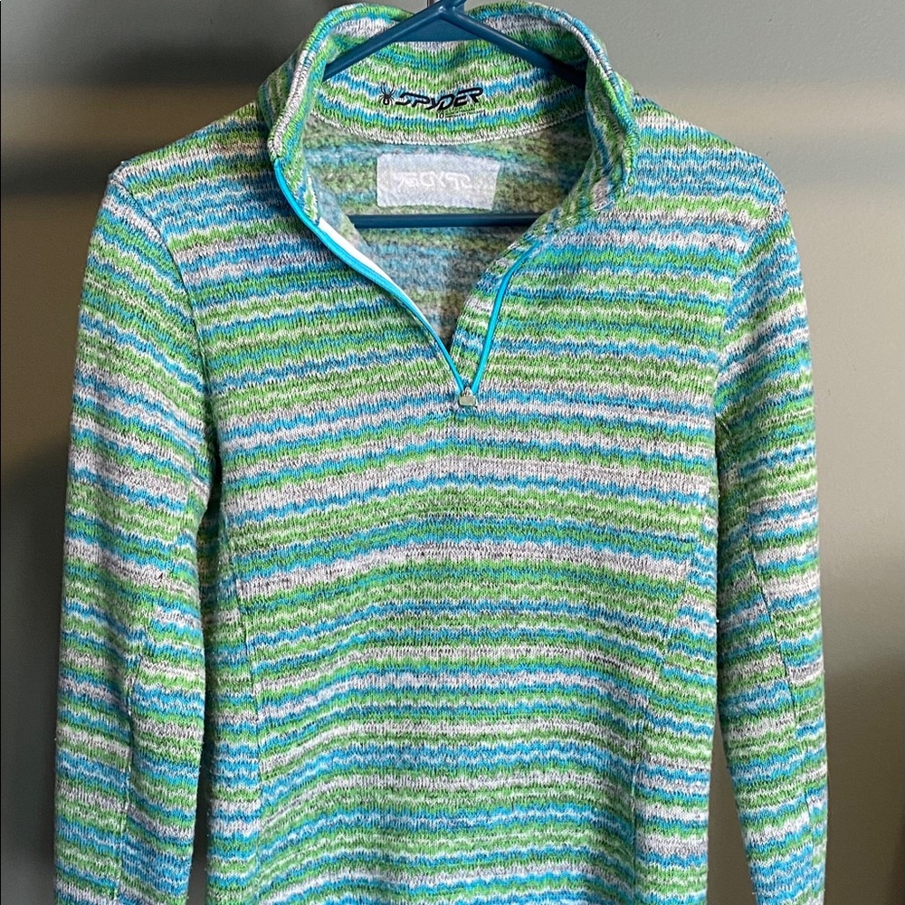 Green/Blue Spyder Sweater